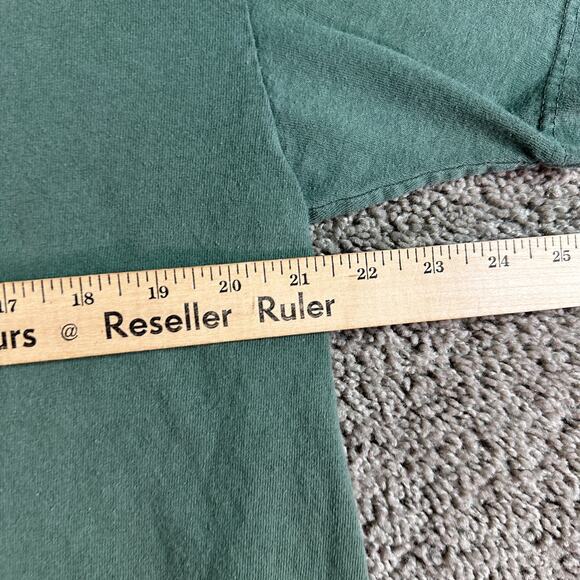 Life Is Crap Shirt Mens Large Green Blue Angry Golfer Golf Cart Short Sleeve - Picture 8 of 9